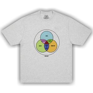 Palace Zen Diagram T-Shirt 'Grey Marl'