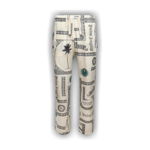 Palm Angels Dollar Cozy Pants 'Ivory/Black'