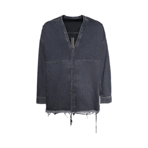 Rick Owens DRKSHDW Giacca In Denim Lido Larry Shirt 'Washed Grey'