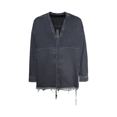 Rick Owens DRKSHDW Giacca In Denim Lido Larry Shirt 'Washed Grey'