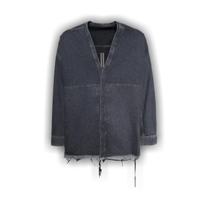 Rick Owens DRKSHDW Giacca In Denim Lido Larry Shirt 'Washed Grey'