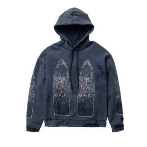 Who Decides War Faded Hooded Pullover 'Indigo'