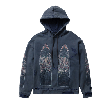 Who Decides War Faded Hooded Pullover 'Indigo'