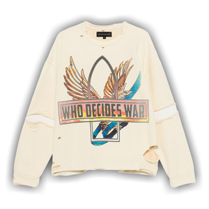 Who Decides War Ribbon Tour Pullover 'Cream'