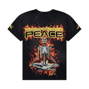 Hellstar Inner Peace Skeleton T-Shirt 'Black'