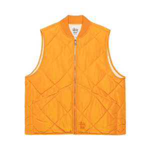 Stussy Thermal Lined Quilted Vest 'Orange'