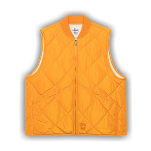 Stussy Thermal Lined Quilted Vest 'Orange'
