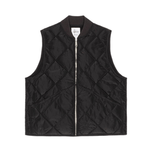 Stussy Thermal Lined Quilted Vest 'Black'
