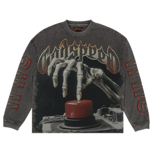 Godspeed Code Red Long-Sleeve T-Shirt 'Grey Wash'
