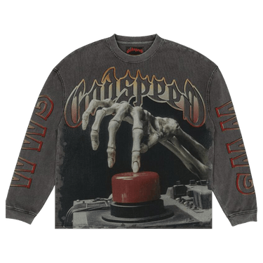 Godspeed Code Red Long-Sleeve T-Shirt 'Grey Wash'