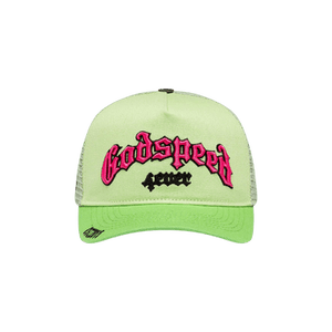 Godspeed Forever Trucker Hat 'Lime/Pink'