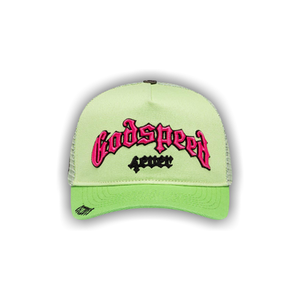 Godspeed Forever Trucker Hat 'Lime/Pink'