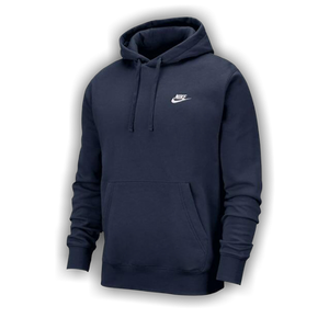 Nike Sportswear Club Fleece Pullover Hoodie 'Midnight Navy/White'