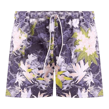 Nike Club Flow Shorts 'Hydrangeas/Dark Raisin/Barely Grape/Arctic Orange'
