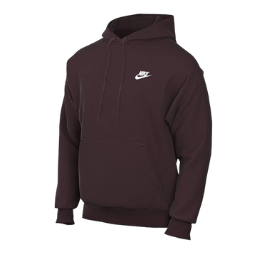 Nike Sportswear Club Fleece Pullover Hoodie 'Burgundy Crush/White'