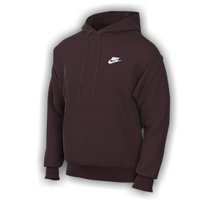 Nike Sportswear Club Fleece Pullover Hoodie 'Burgundy Crush/White'