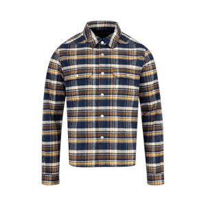 Rick Owens DRKSHDW Cropped Outershirt 'Gasoline Plaid'