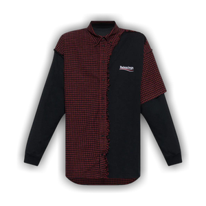 Balenciaga Patched Shirt 'Red'