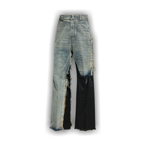 Rick Owens Pantaloni In Denim Joris Trousers 'Dirty Hustler/Black'