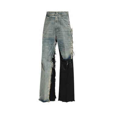 Rick Owens Pantaloni In Denim Joris Trousers 'Dirty Hustler/Black'