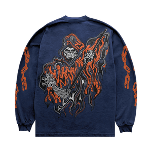 Warren Lotas Chain Reaper Long Sleeve T-Shirt 'Navy'