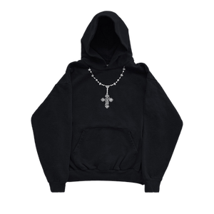 Warren Lotas Embroidered Cross Hoodie 'Black'