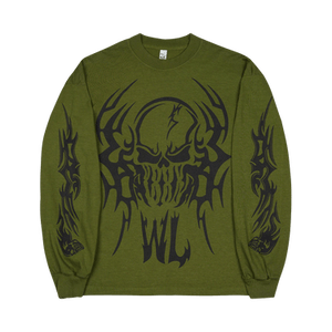 Warren Lotas HAZARD Long-Sleeve T-Shirt 'Cedar Green'