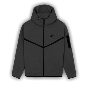 Nike Tech Fleece Windrunner Full Zip Jacket 'Black Heather'
