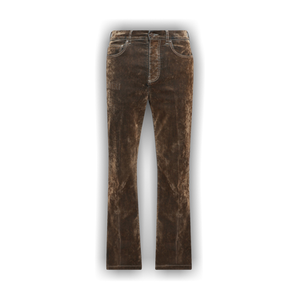 Amiri Velvet Flare Jean 'Tan'