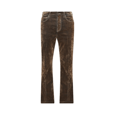 Amiri Velvet Flare Jean 'Tan'