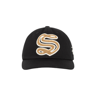 Stussy Mid Depth Chenille S Cap 'Black'