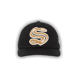 Stussy Mid Depth Chenille S Cap 'Black'