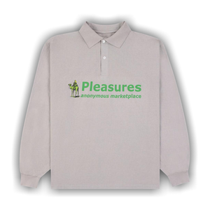 Pleasures Exchange Polo Long-Sleeve 'Grey'