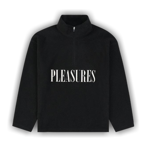 Pleasures Onyx Half Zip Polar Fleece 'Black'