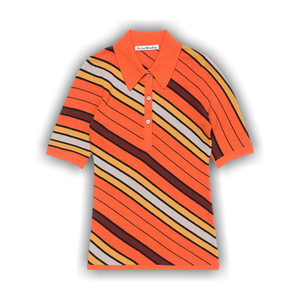 Acne Studios Wool Polo Knit 'Multi Orange'