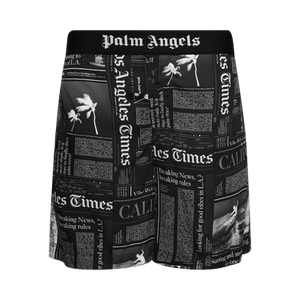Palm Angels x La Times News Shorts 'Black / Off White'