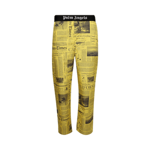 Palm Angels x La Times News Pants 'Yellow / Black'