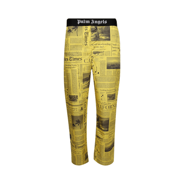 Palm Angels x La Times News Pants 'Yellow / Black'
