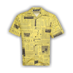 Palm Angels x La Times News Shirts 'Yellow / Black'