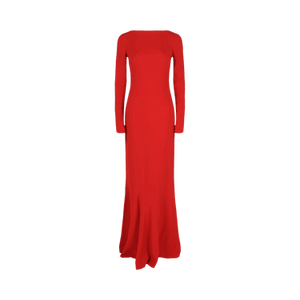 Givenchy Crisscross Chain Strap Gown 'Vermilion'