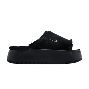 Nike Wmns Calm Elevation Fur Slide 'Black'