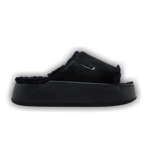 Nike Wmns Calm Elevation Fur Slide 'Black'