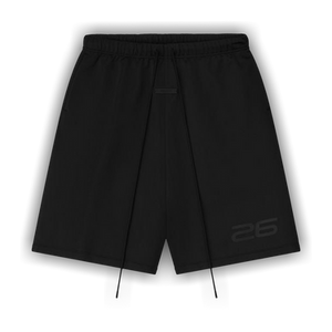 Fear of God Essentials Satin Fleece Relaxed Sweatshort 'Vintage Black'