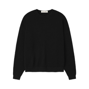 Fear of God Essentials Waffle Crewneck 90's Sweater 'Vintage Black'