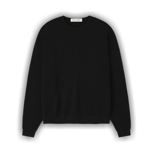 Fear of God Essentials Waffle Crewneck 90's Sweater 'Vintage Black'
