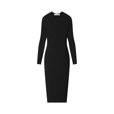 Fear of God Essentials Rib Long-Sleeve Dress 'Vintage Black'