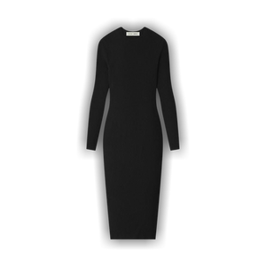 Fear of God Essentials Rib Long-Sleeve Dress 'Vintage Black'