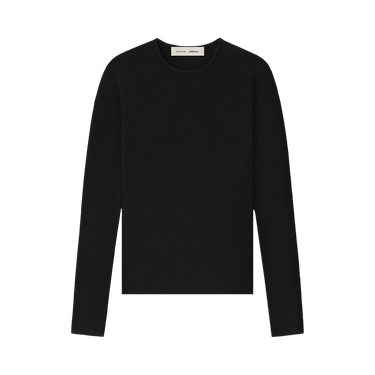 Fear of God Essentials Rib Long-Sleeve Top 'Vintage Black'