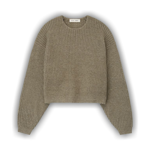 Fear of God Essentials Heavy Waffle Crewneck 90's Sweater 'Homestead Heather'
