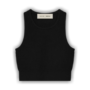 Fear of God Essentials Waffle Sport Tank 'Vintage Black'